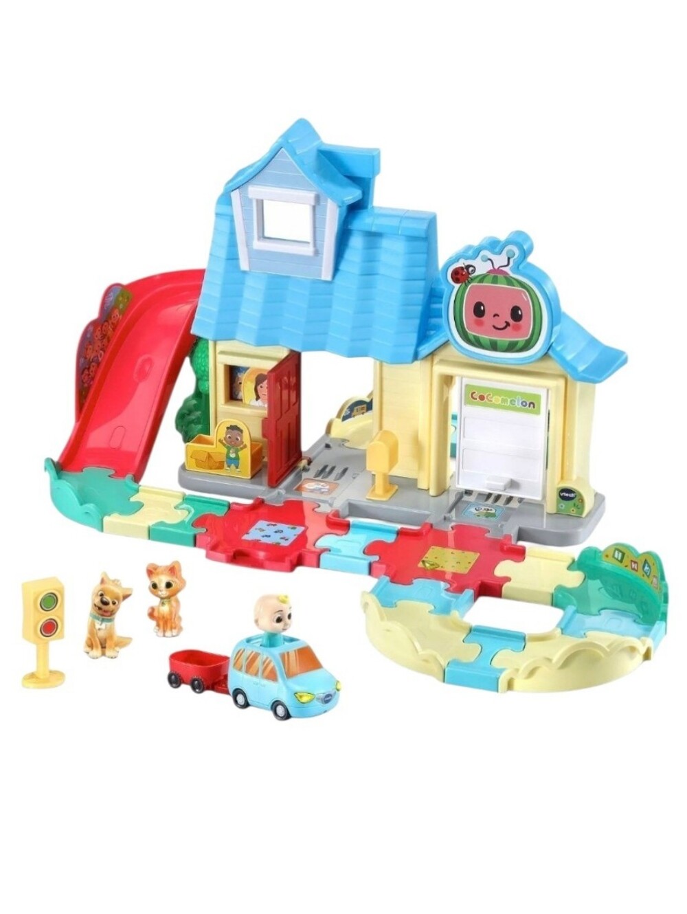 VTech Cocomelon Go! Go! Smart Wheels JJ's House Track Set
Interactive Toy House